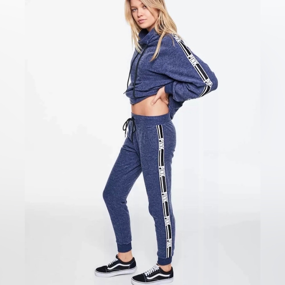 New VS Pink Cozy Joggers Blue XS sweatpants